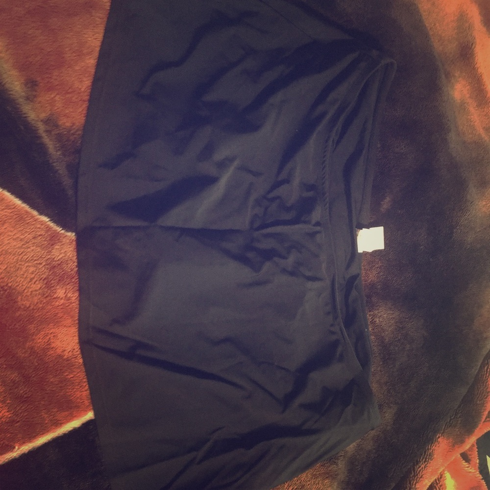 Black swim skirt